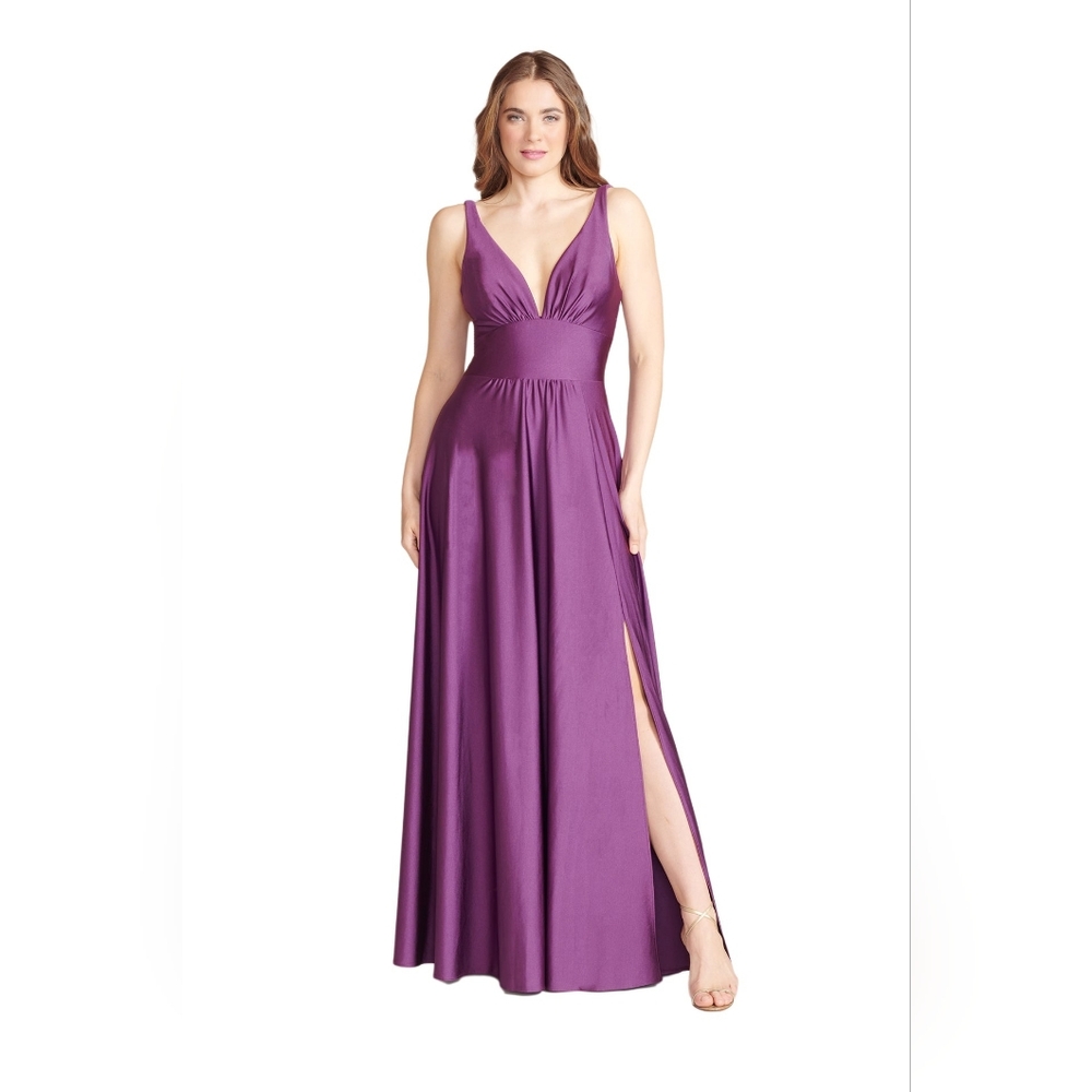 Bari Jay Radiant Purple Blackberry Maxi Dress